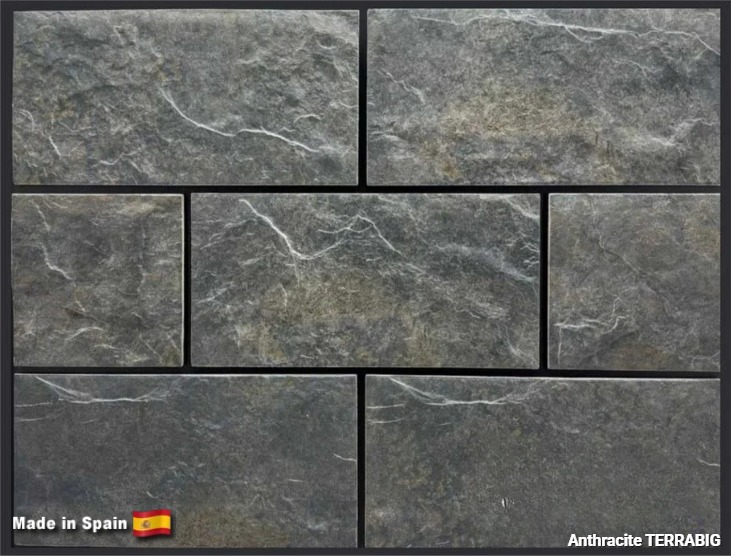 Плитка Terrabig Anthracite 295*148*12мм, ок.21 шт/м2, 20 шт/уп