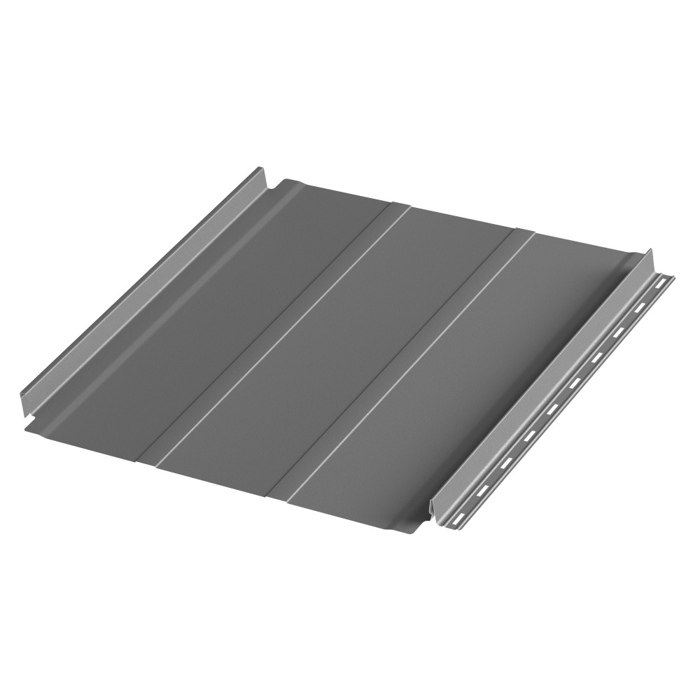 Фальцевая панель AQUACLICK Силуэт 2 (без подгиба) мат. (RAL7024) Rooftop