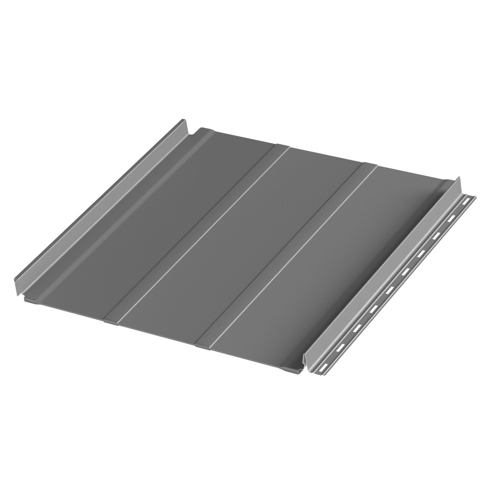 Фальцевая панель AQUACLICK Силуэт 2 (с подгибом) мат. (RAL7024) PU (КАШЕМИР)