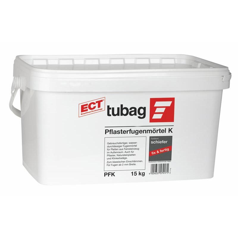 tubag PFK Готовый раствор водопр. для заполнения швов, сланец, 15 кг
